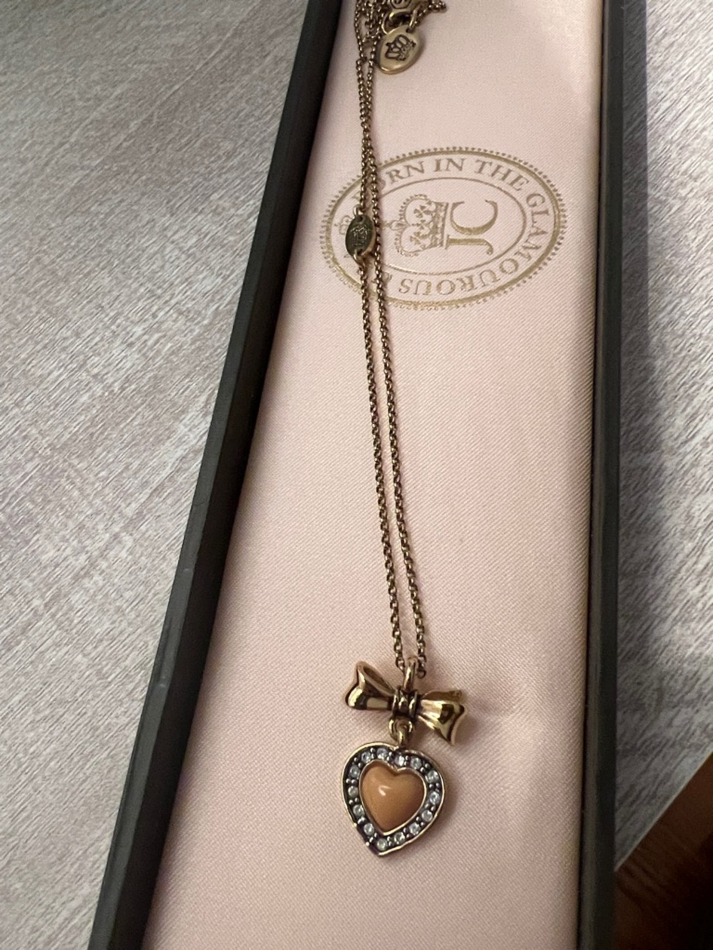 Gold Heart Pendant Necklace